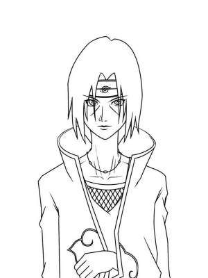 Раскраски Итачи Учиха