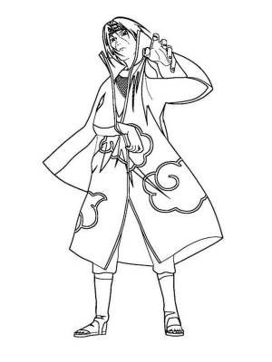 Раскраски Итачи Учиха