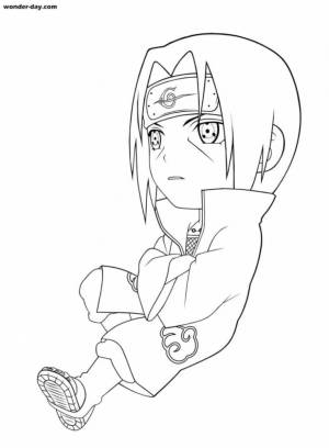 Раскраски Итачи Учиха