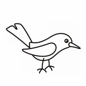 Раскраска Птичка