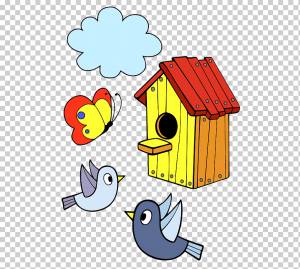 Гнездо для птиц Птица обыкновенная Скворец Рисунок, Гнездо, игра, ребенок, нарисованный png