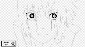 Саске Учиха Line art Итачи Учиха Манга Эскиз, манга, комиксы, белый, лицо png