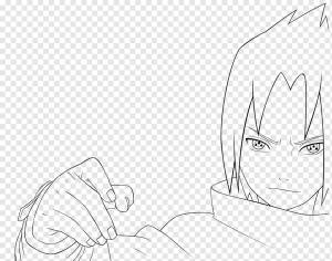 Саске Учиха Итачи Учиха Line Art Drawing Sketch, наруто, угол, белый, лицо png
