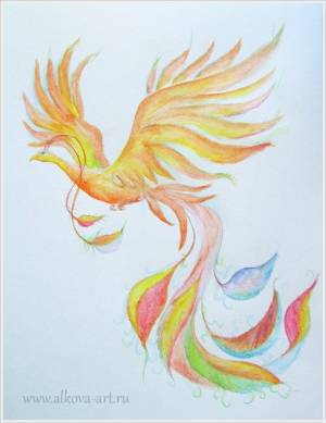 Рисуем Жар-птицу