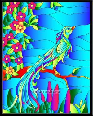 HG011 картина-витраж Color-KIT «Райская птица»