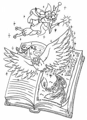 Раскраска жар птица