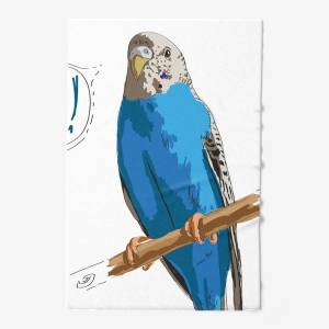 Полотенце «голубой говорящий волнистый попугай, я хороший