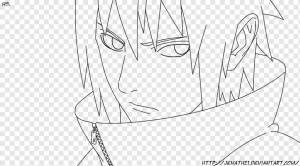 Саске Учиха Line art Сарада Учиха Рисунок Манга, рисунок Саске Учиха, комиксы, угол, белый png