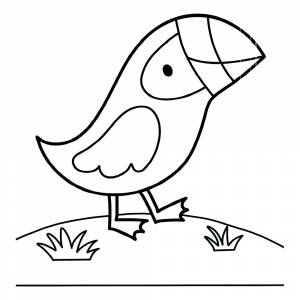 Раскраска Тупик гуляет по пляжу