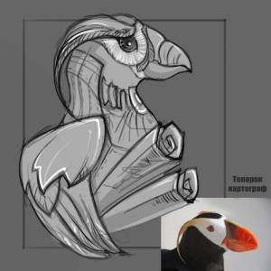 Топорок картограф необычная кукла