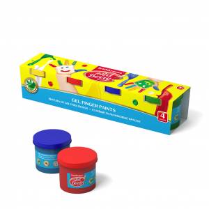 Краска пальчиковая Artberry с Алоэ Вера 4 цв