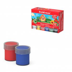 Гуашь пальчиковая ArtBerry® с Алоэ Вера, 9 цветов по 35 мл