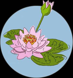 Водяная Ля Цветок Цифровой