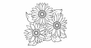 Раскраски Цветы для детей