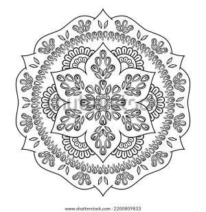 Mandala Petunia Ornaments Arabic Indian Moroccan