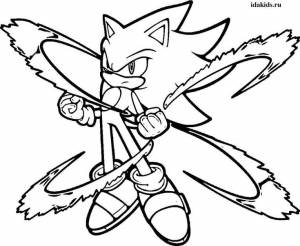 Раскраски Соник Бум