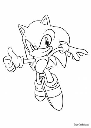 Раскраска Соник Икс