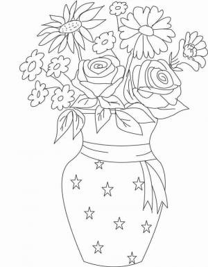 Раскраски Цветы