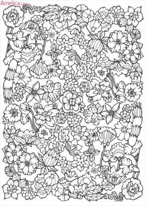 сложные раскраски для взрослых антистресс