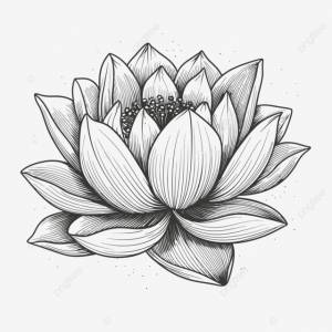 рисунок цветок лотоса рисованной иллюстрации наброски эскиз вектор PNG , цветочный рисунок, рисунок крыла, рисунок крысы PNG картинки и пнг рисунок для й загрузки