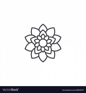 Лотос сверху рисунок