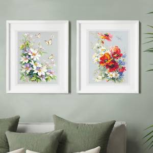 Набор для вышивания Чудесная Игла 100-062 Клематисы 28 х 39 см