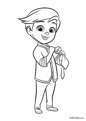 Раскраска Тим из мультфильма Босс-молокосос