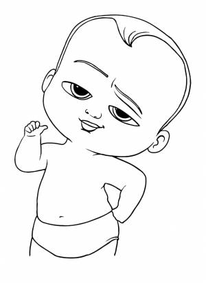 Раскраски из мультфильма Босс Молокосос