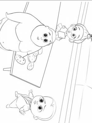 Раскраска Босс Молокосос  картинку