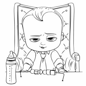 Босс молокосос раскраска