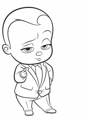 Босс молокосос трафарет