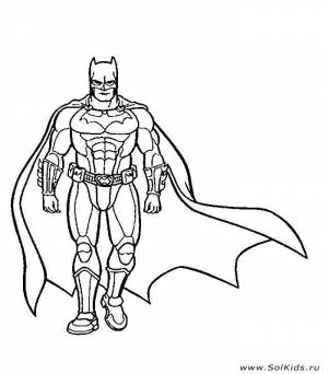 Раскраска Бэтмен для мальчиков