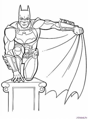 Раскраска Бэтмен 16
