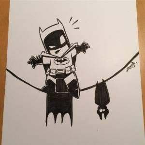 Смешной бэтмен рисунок