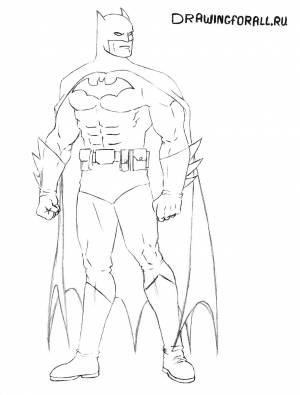 Как нарисовать Бэтмена