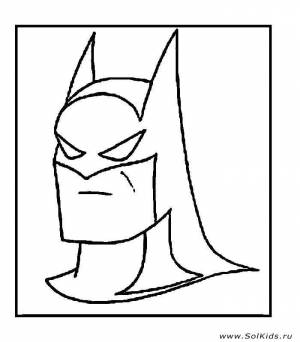Раскраска Бэтмен для мальчиков