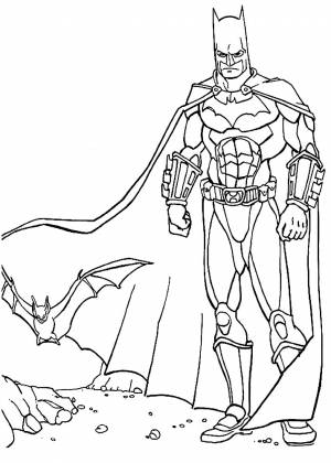 Интересные и полезные картинки Бэтмен для детей, которые любят рисовать и раскрашивать