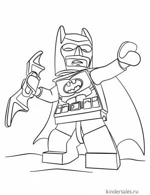Лего Бэтмен Супергерой» раскраска для детей