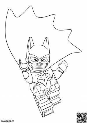 Раскраска лего бэтмен