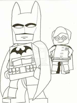 Раскраска Лего Бэтмен  для девочек