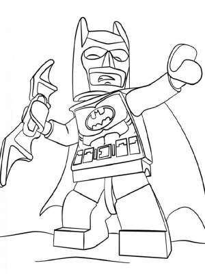 Картинка Лего Бэтмен раскраска  онлайн