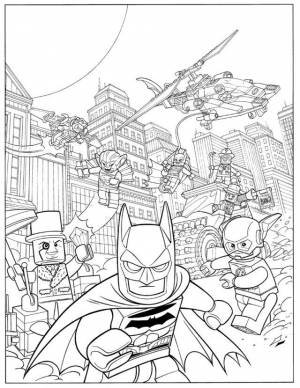Lego Batman Coloring Page