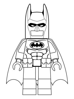 Раскраска лего бэтмен
