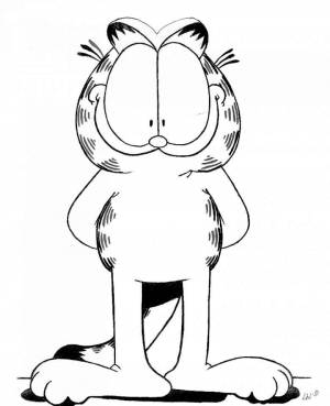 Pаскраска Garfield 26296
