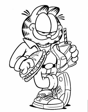 Pаскраска Garfield 26114