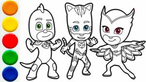 ГЕРОИ В МАСКАХ Мультик-Раскраска