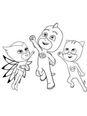 Раскраски Герои в Масках