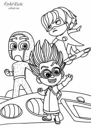 Раскраска Злодейская банда