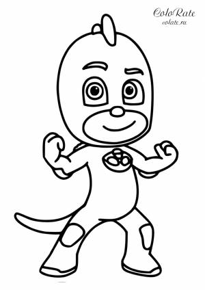 Раскраска Гекко