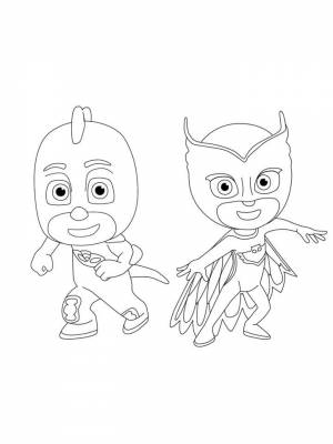 Раскраска Герои в Масках  в формате  для девочек